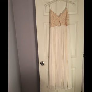Venus eyelet cut out front maxi dress NWOT